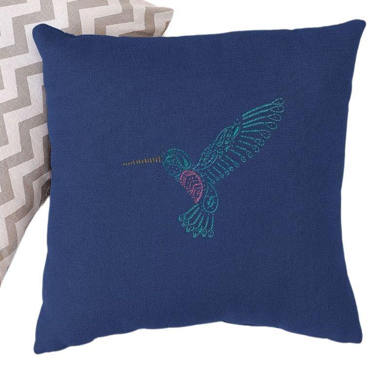 Paraffle Embroidery Cushion Embroidery Kit Hummingbird Cushion Kit & Pattern