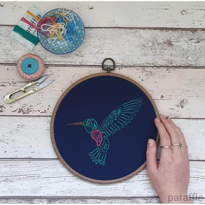 Paraffle Embroidery Pattern Hummingbird Embroidery Pattern