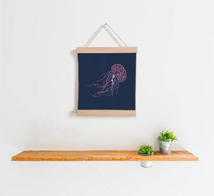 Paraffle Embroidery Banner Embroidery kit Jellyfish Banner Embroidery Kit