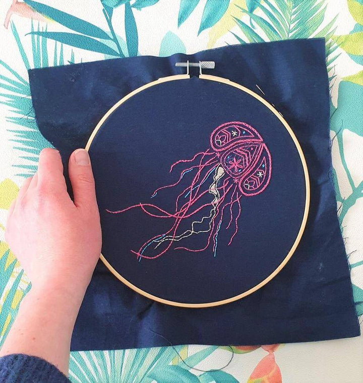 Paraffle Embroidery Pattern Jellyfish Embroidery Pattern