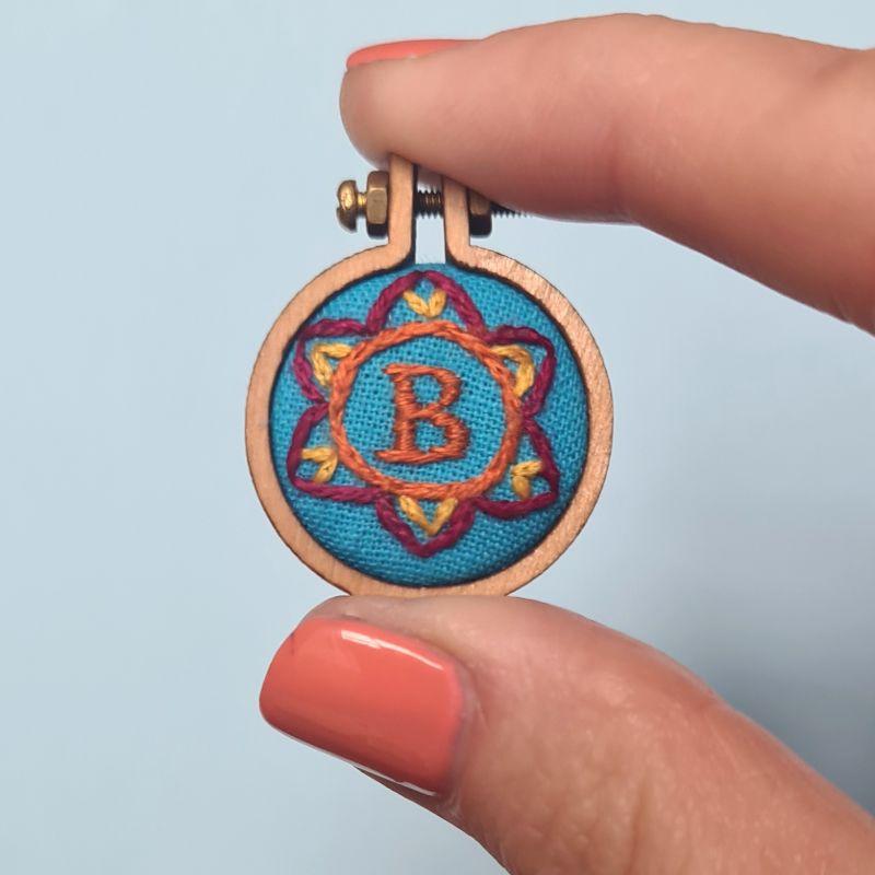 Paraffle Embroidery Embroidery Charms Letter Charm Embroidery Kit