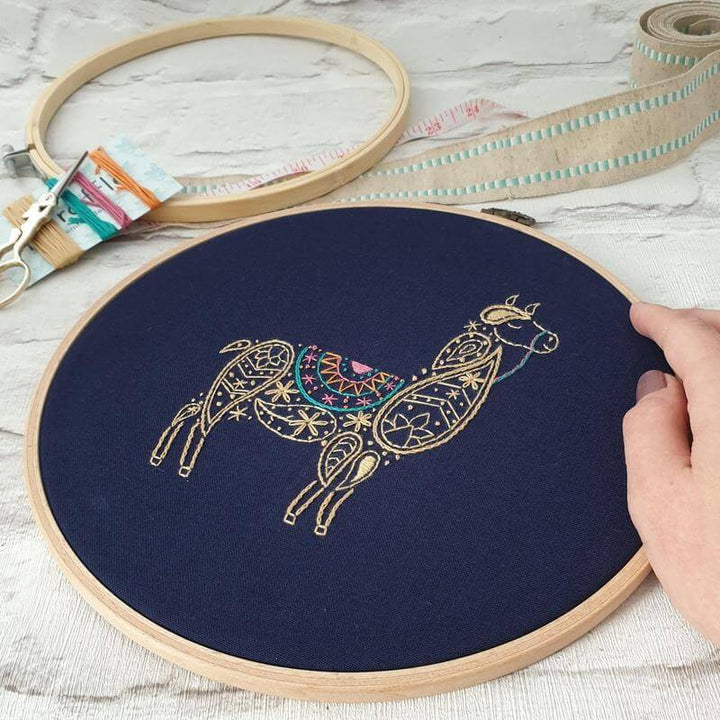 Paraffle Embroidery Cushion Embroidery Kit Llama Cushion Kit & Pattern