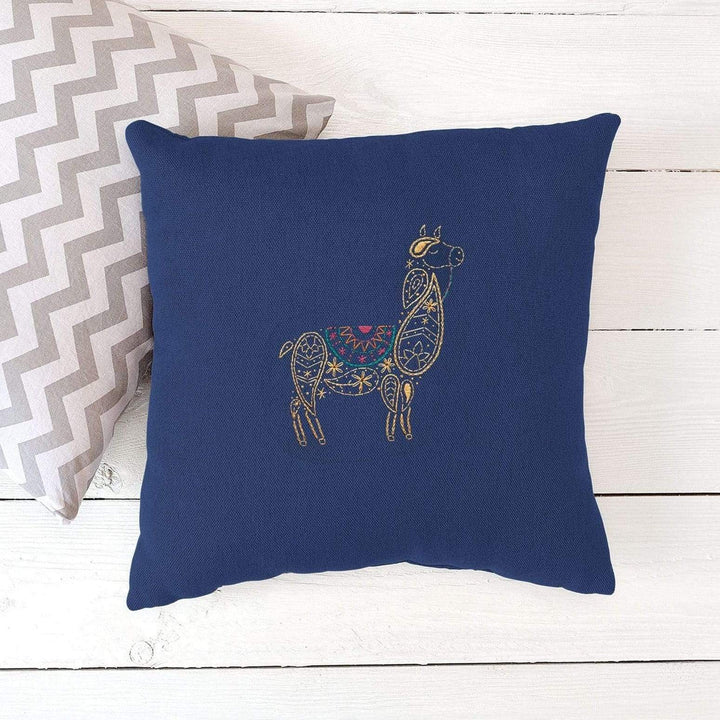 Paraffle Embroidery Cushion Embroidery Kit Llama Cushion Kit & Pattern