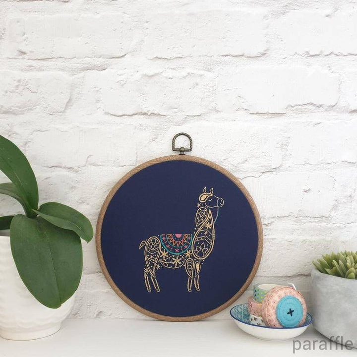 Paraffle Embroidery Pattern Llama Embroidery Pattern