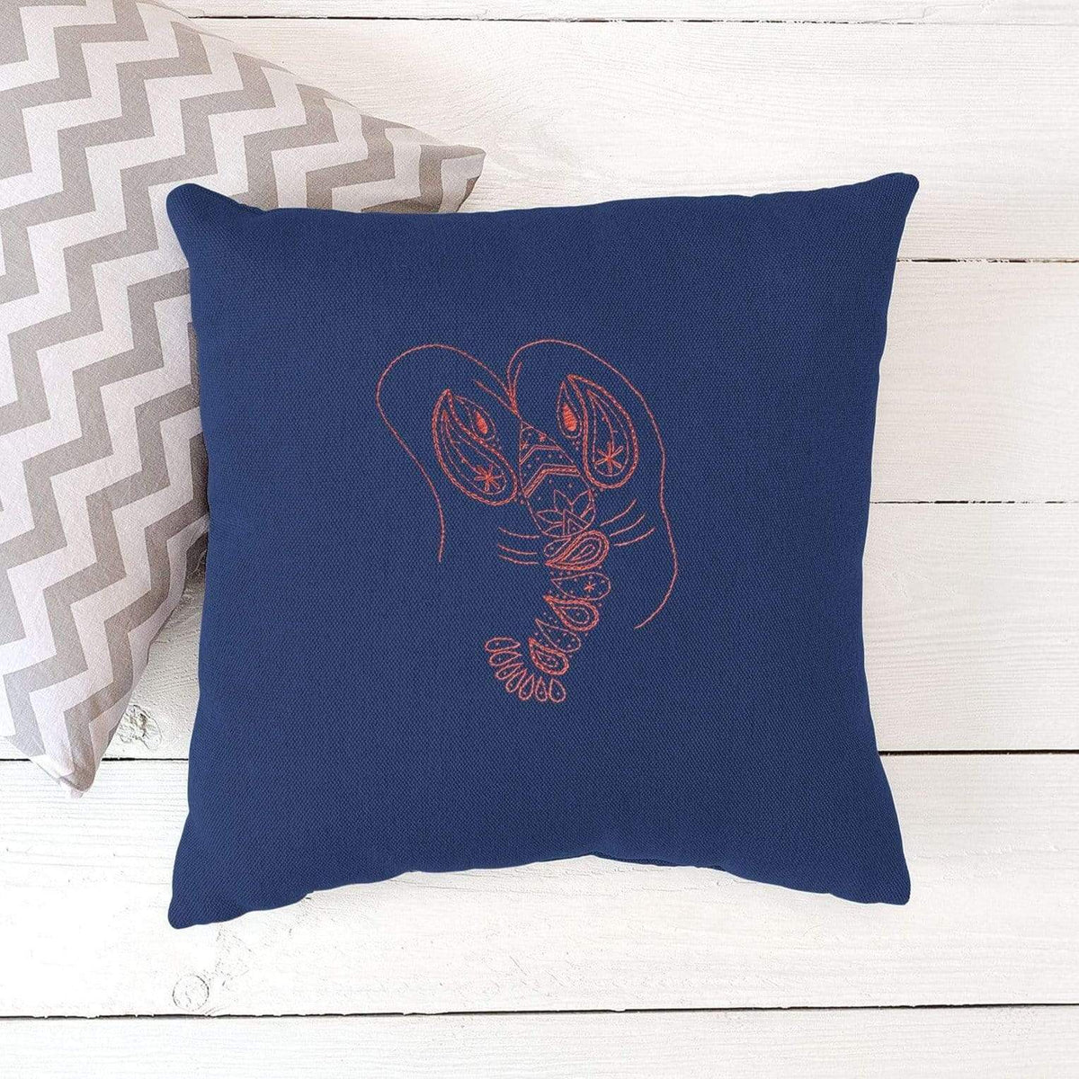 Paraffle Embroidery Cushion Embroidery Kit Lobster Cushion Kit &amp; Pattern