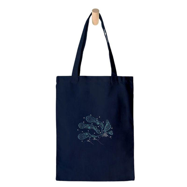 Paraffle Embroidery Tote bag Kit Northern Lights Tote Bag Kit