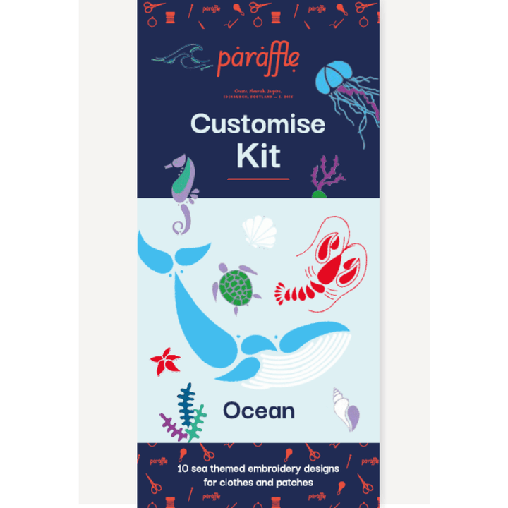 Paraffle Embroidery Ocean Customise Kit