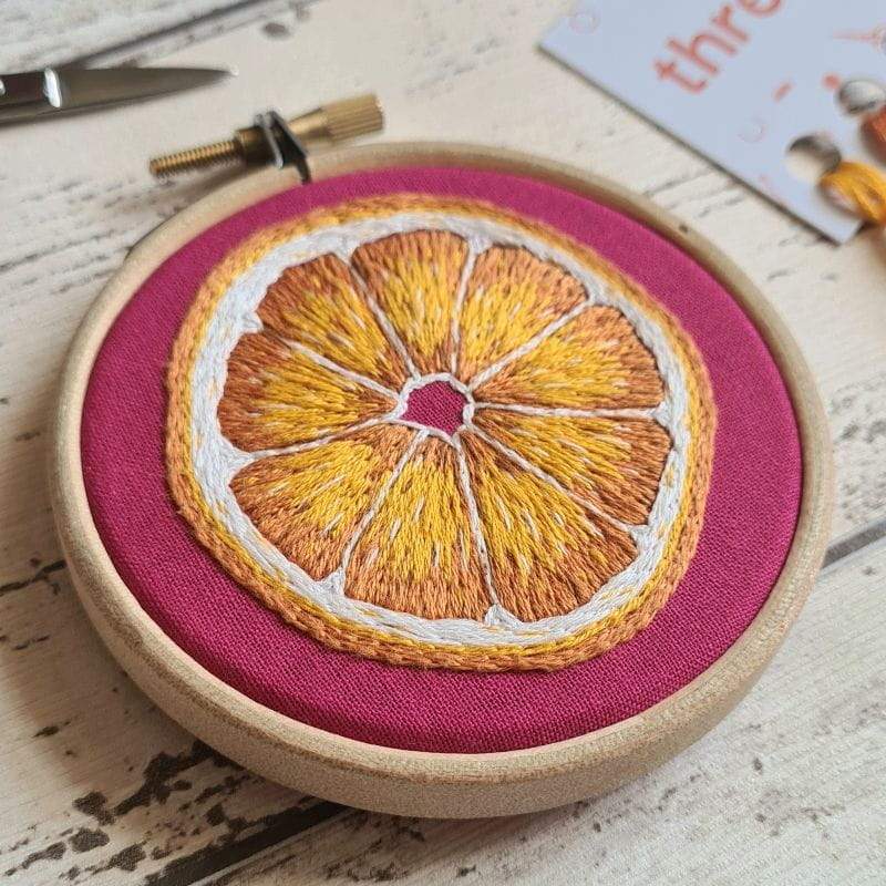 Paraffle Embroidery Pattern Orange Needle Painting Kit Pattern