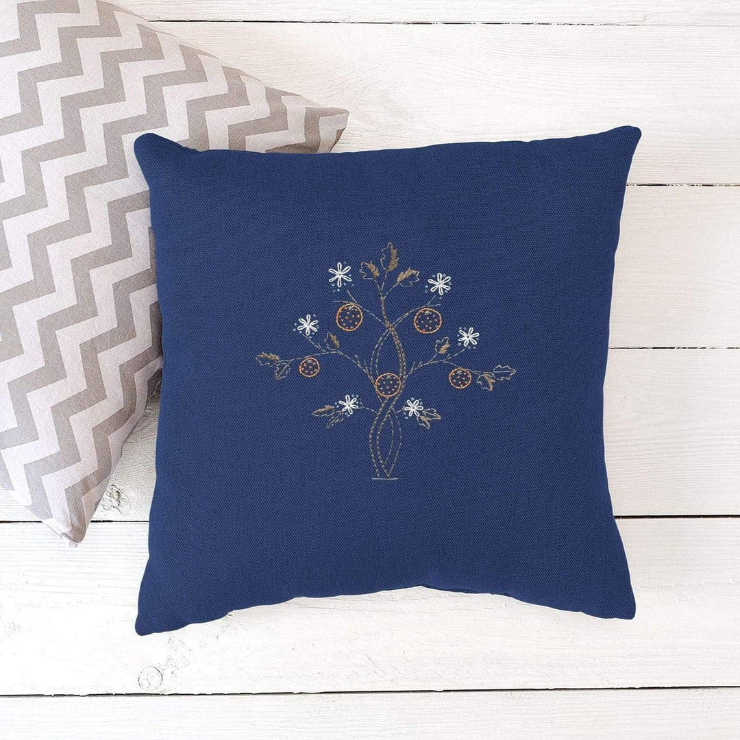 Paraffle Embroidery Cushion Embroidery Kit Orange Tree Cushion Kit & Pattern