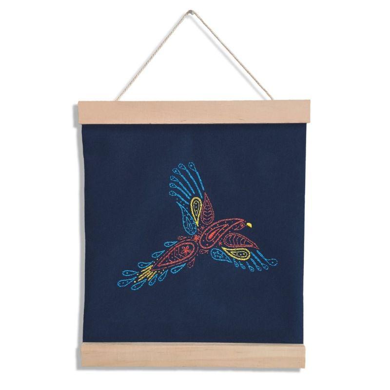 Paraffle Embroidery Banner Embroidery kit Parrot Banner Embroidery Kit