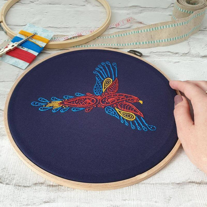 Paraffle Embroidery Cushion Embroidery Kit Parrot Cushion Kit & Pattern