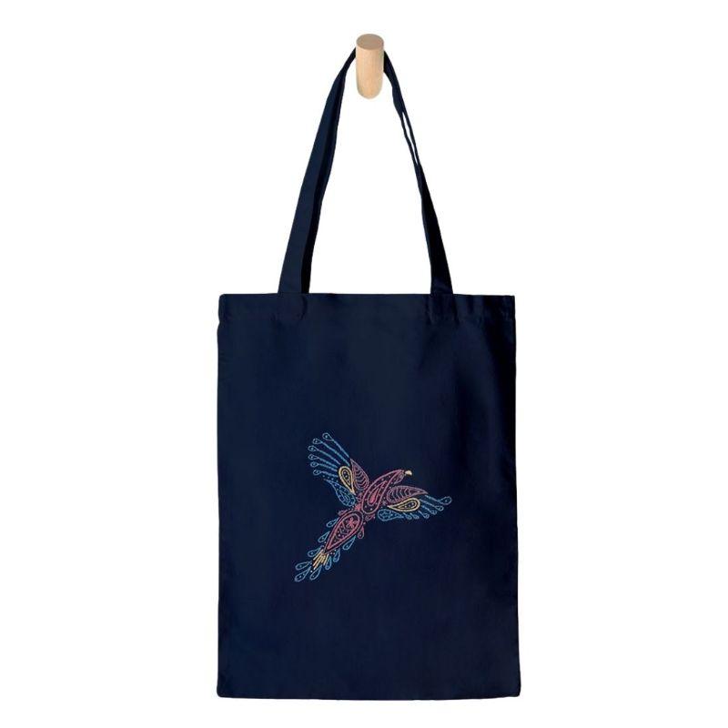 Paraffle Embroidery Tote bag Kit Parrot Tote Bag Kit