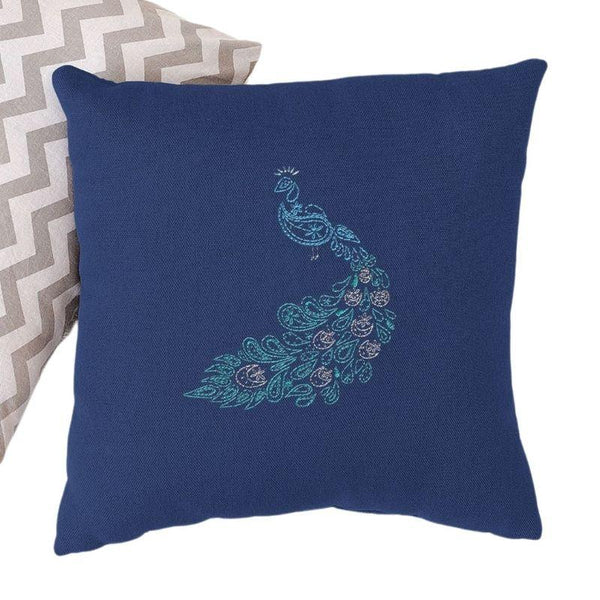 Paraffle Embroidery Cushion Embroidery Kit Peacock Cushion Kit & Pattern