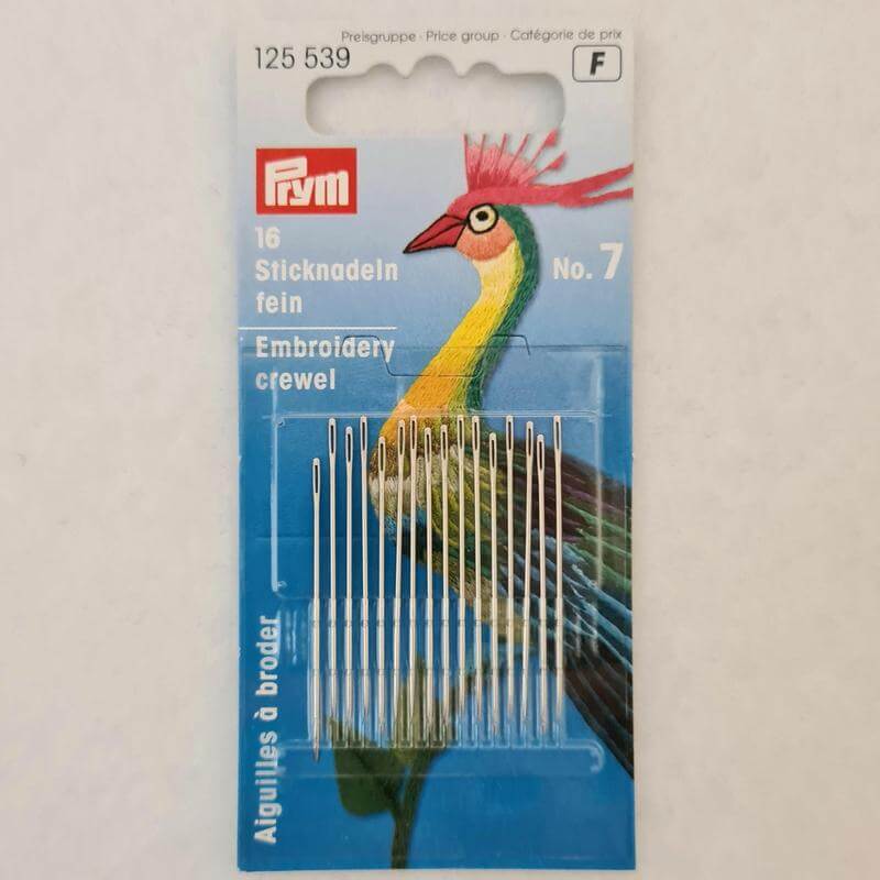 Paraffle Embroidery Supplies & Accessories Prym Embroidery Needles - size 7