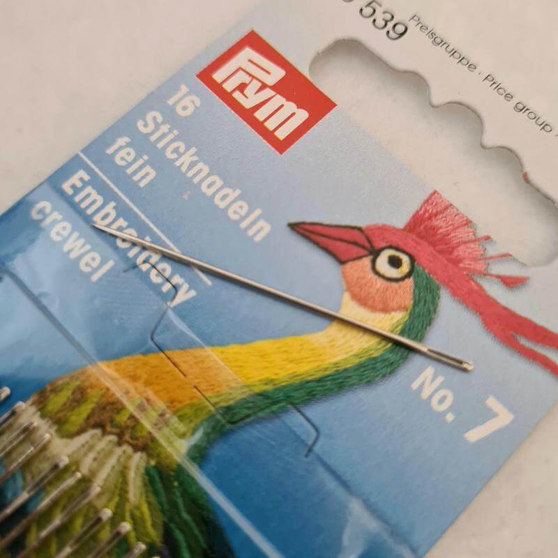 Paraffle Embroidery Supplies & Accessories Prym Embroidery Needles - size 7