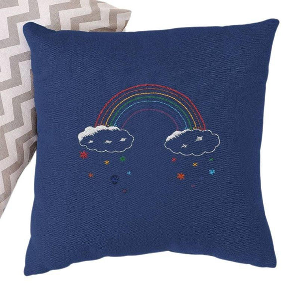 Charity Kits Cushion Embroidery Kit Rainbow Cushion Kit & Pattern