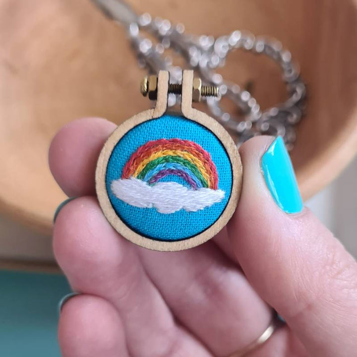 Rainbow prosecco charm