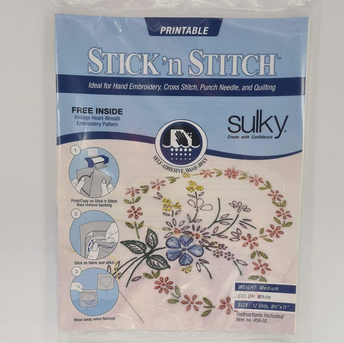 Paraffle Embroidery Supplies &amp; Accessories Sulky Solvy Transfer Paper