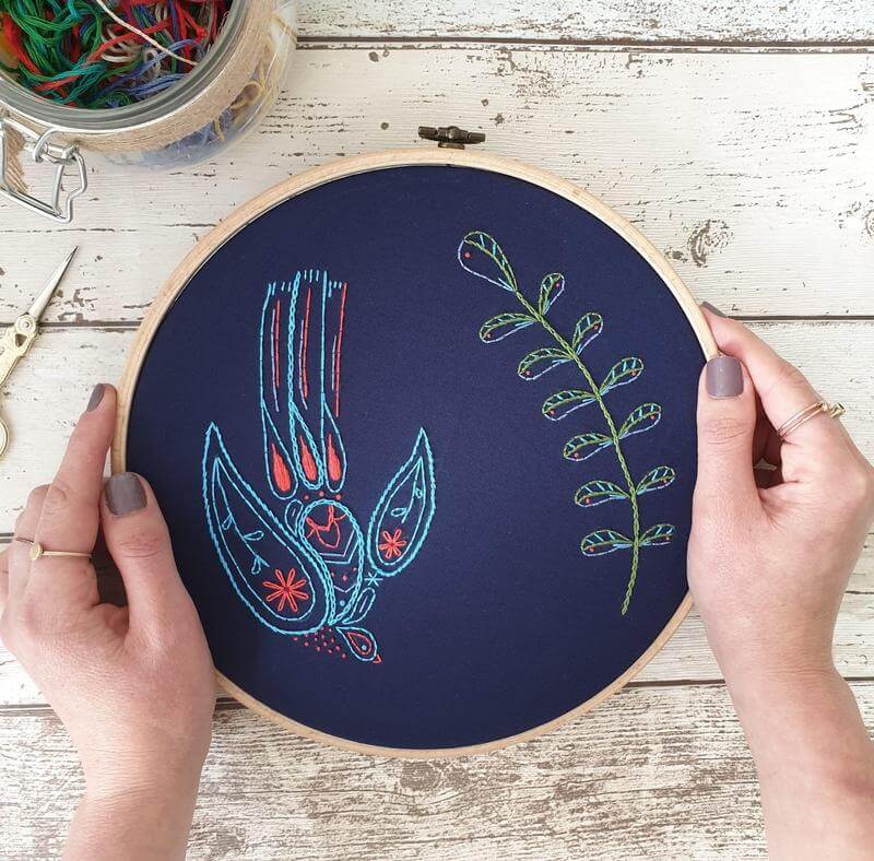 Paraffle Embroidery Banner Embroidery kit Swallow Banner Embroidery Kit