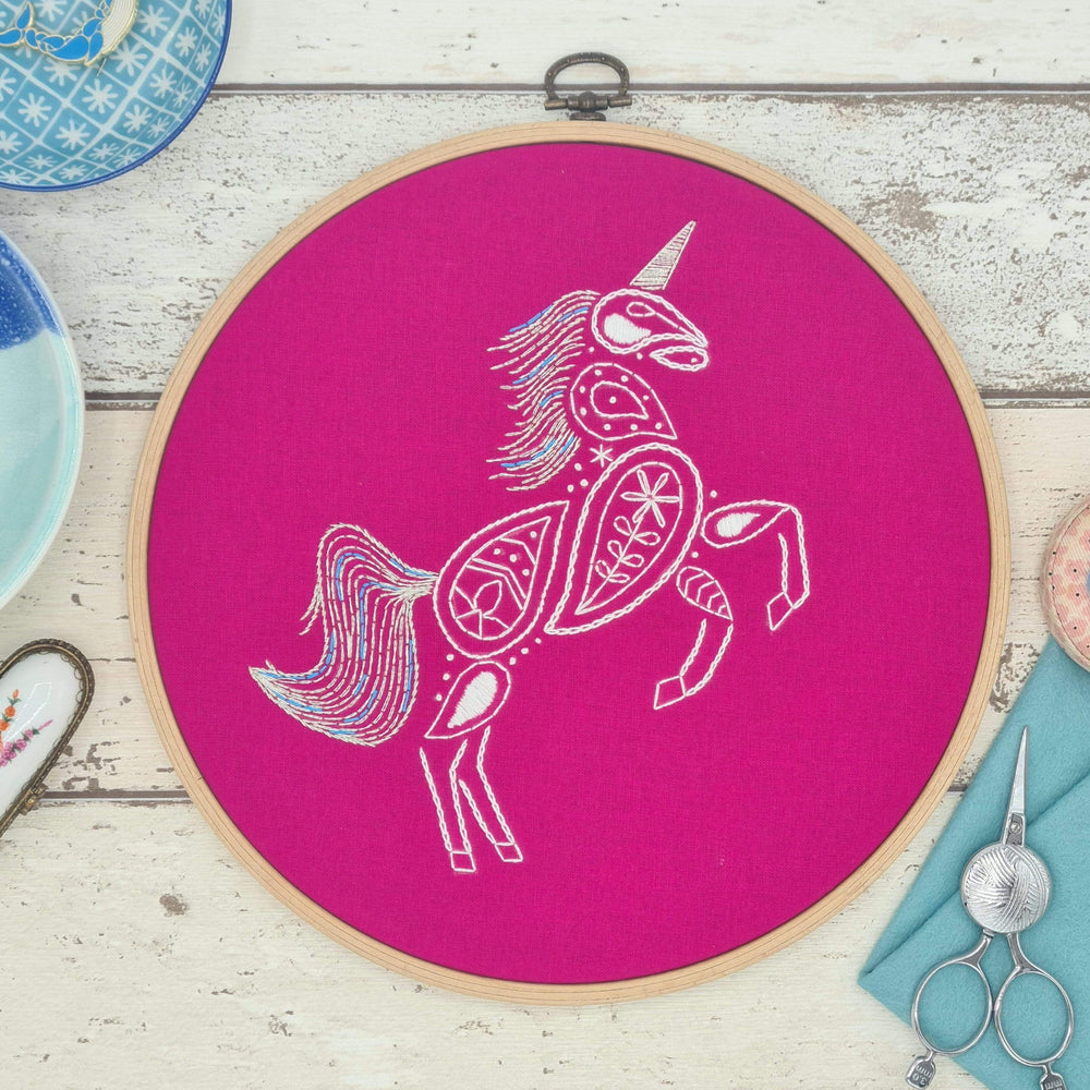 Paraffle Embroidery Pattern Unicorn Embroidery Pattern