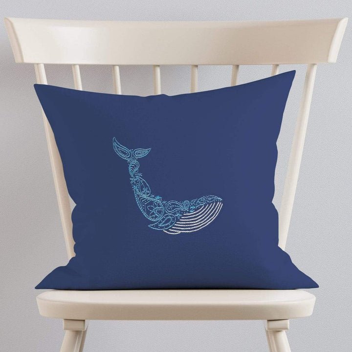 Paraffle Embroidery Cushion Embroidery Kit Whale Cushion Kit & Pattern