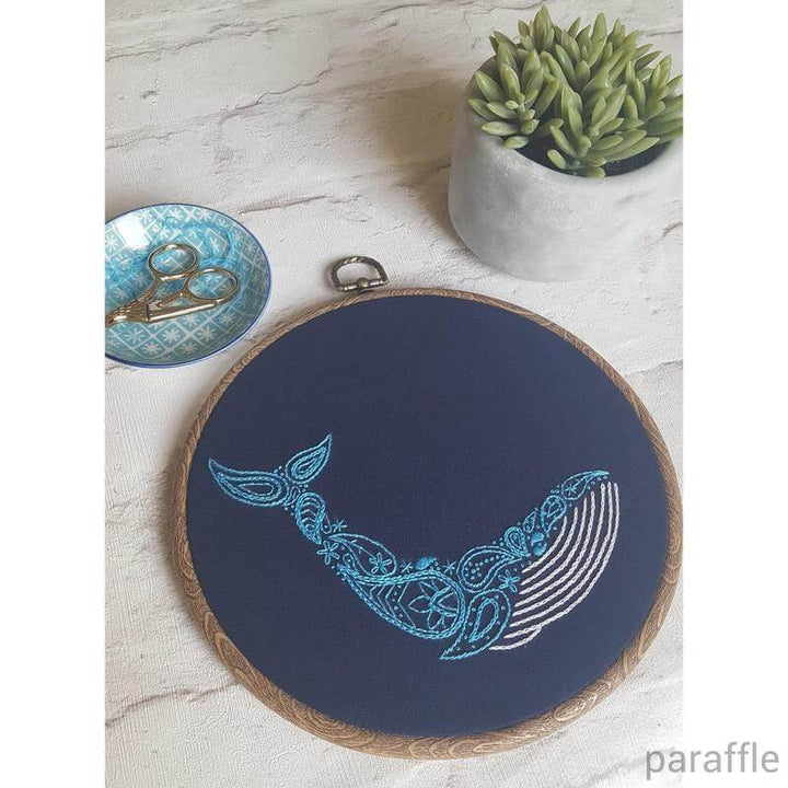 Paraffle Embroidery Pattern Whale Embroidery Pattern