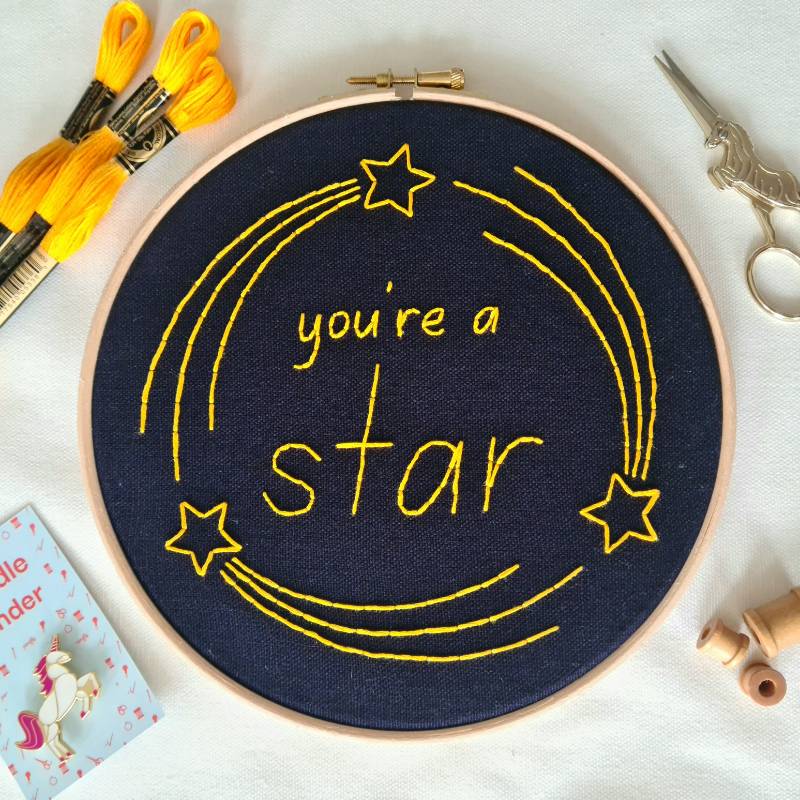 You&#39;re A Star Embroidery Kit