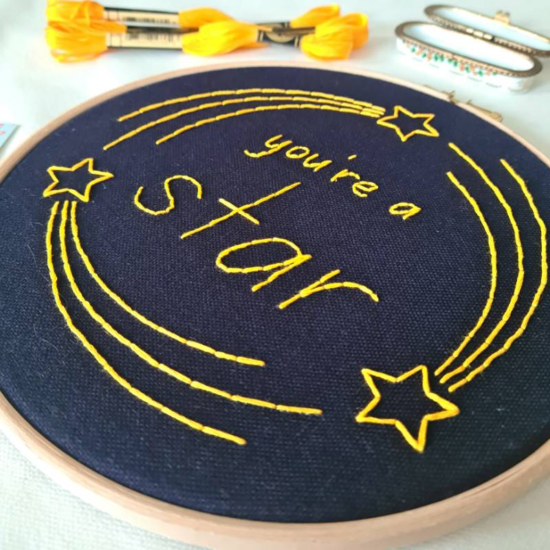 You're A Star Embroidery Kit