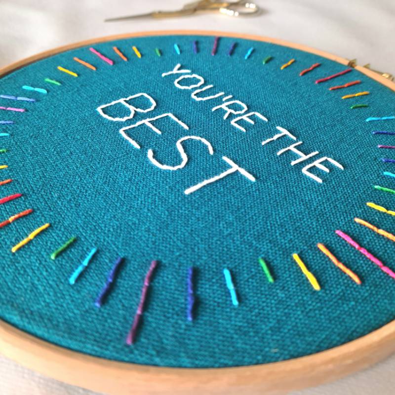 You're the Best Embroidery Kit