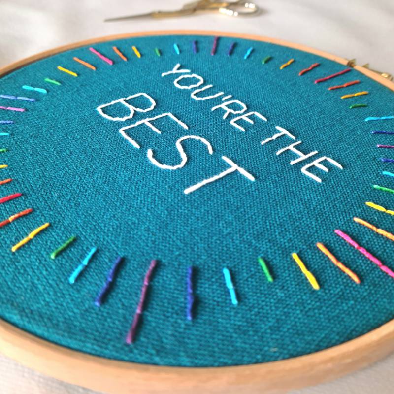 You&#39;re the Best Embroidery Kit